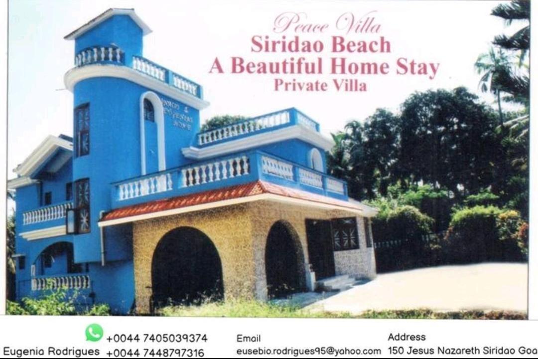 Peace Villa Luxurious 5Bhk Siridao Goa Beach Panaji Esterno foto